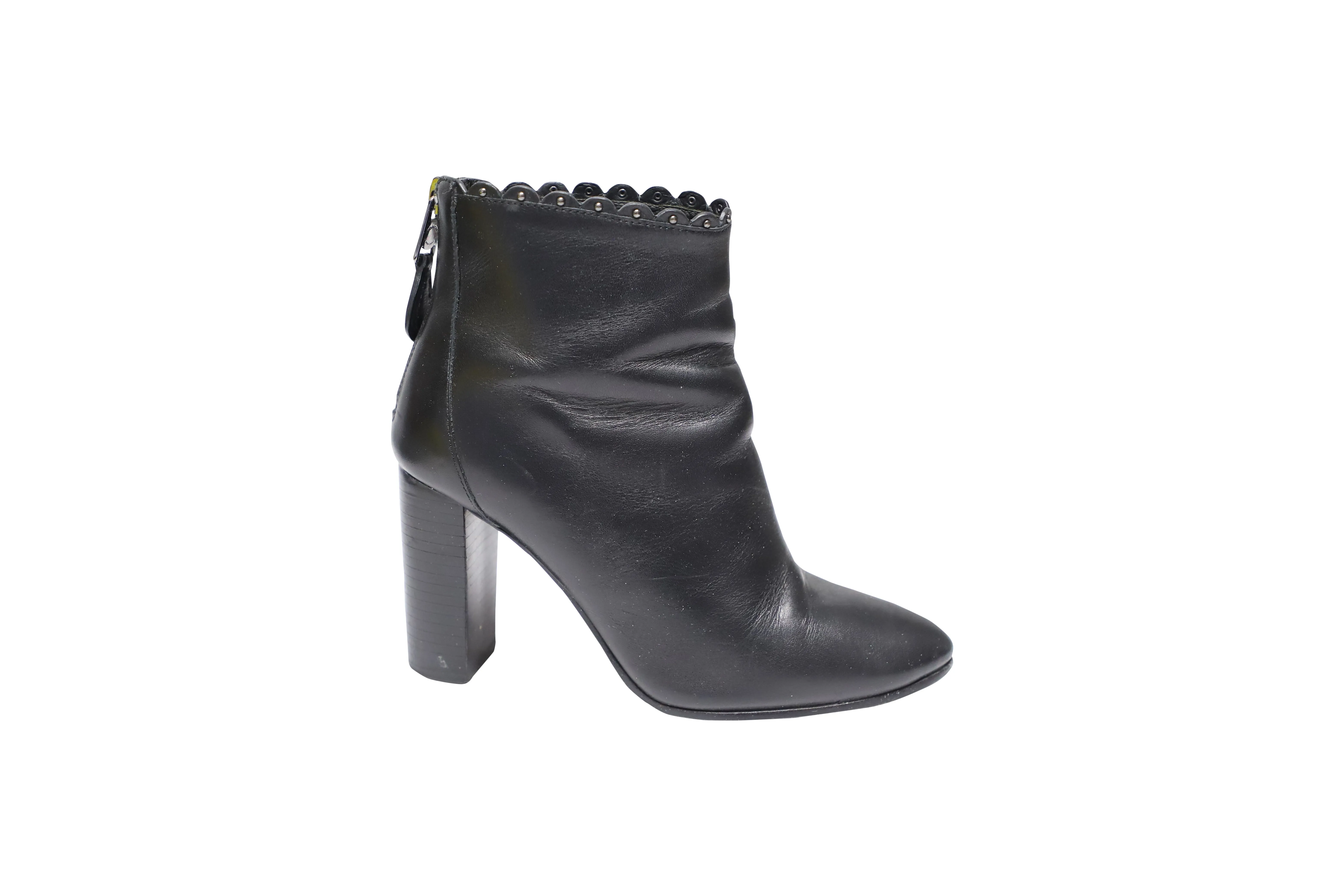 Coach Terence Ankle Boots in Black Leather