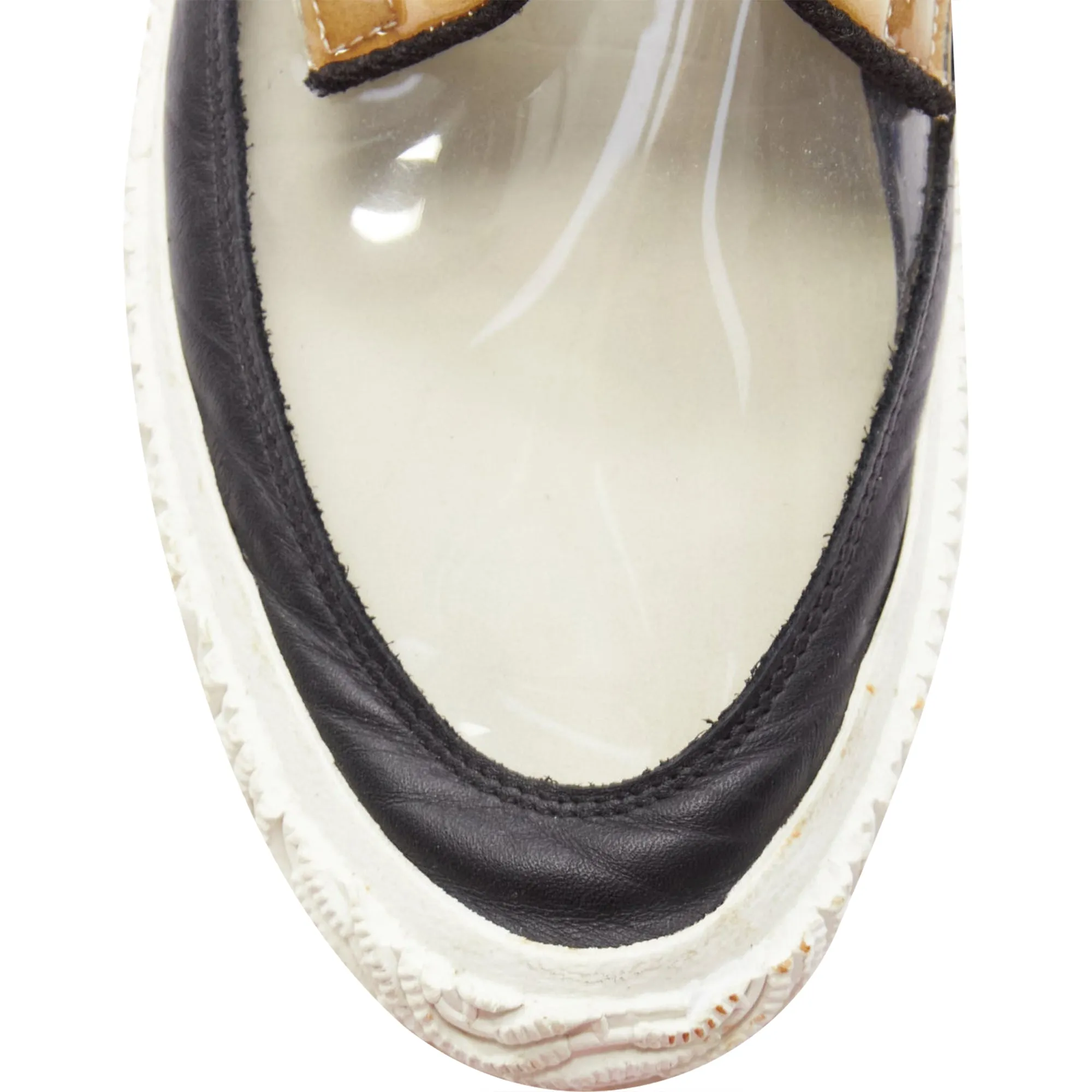 Comme Des Garcons PLSwitching clear PVC foam sneakers