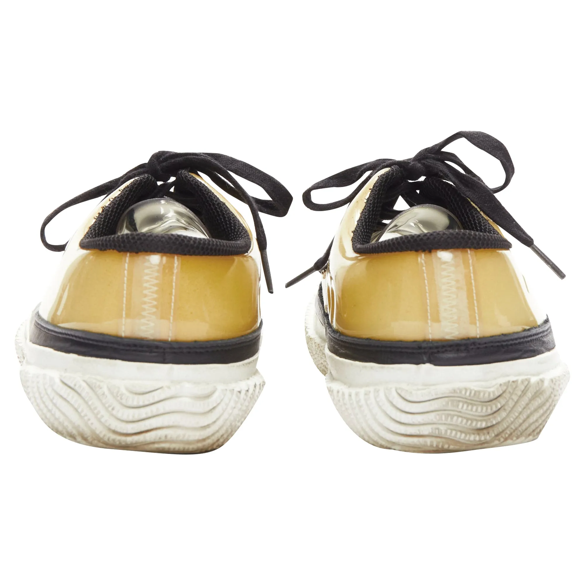 Comme Des Garcons PLSwitching clear PVC foam sneakers