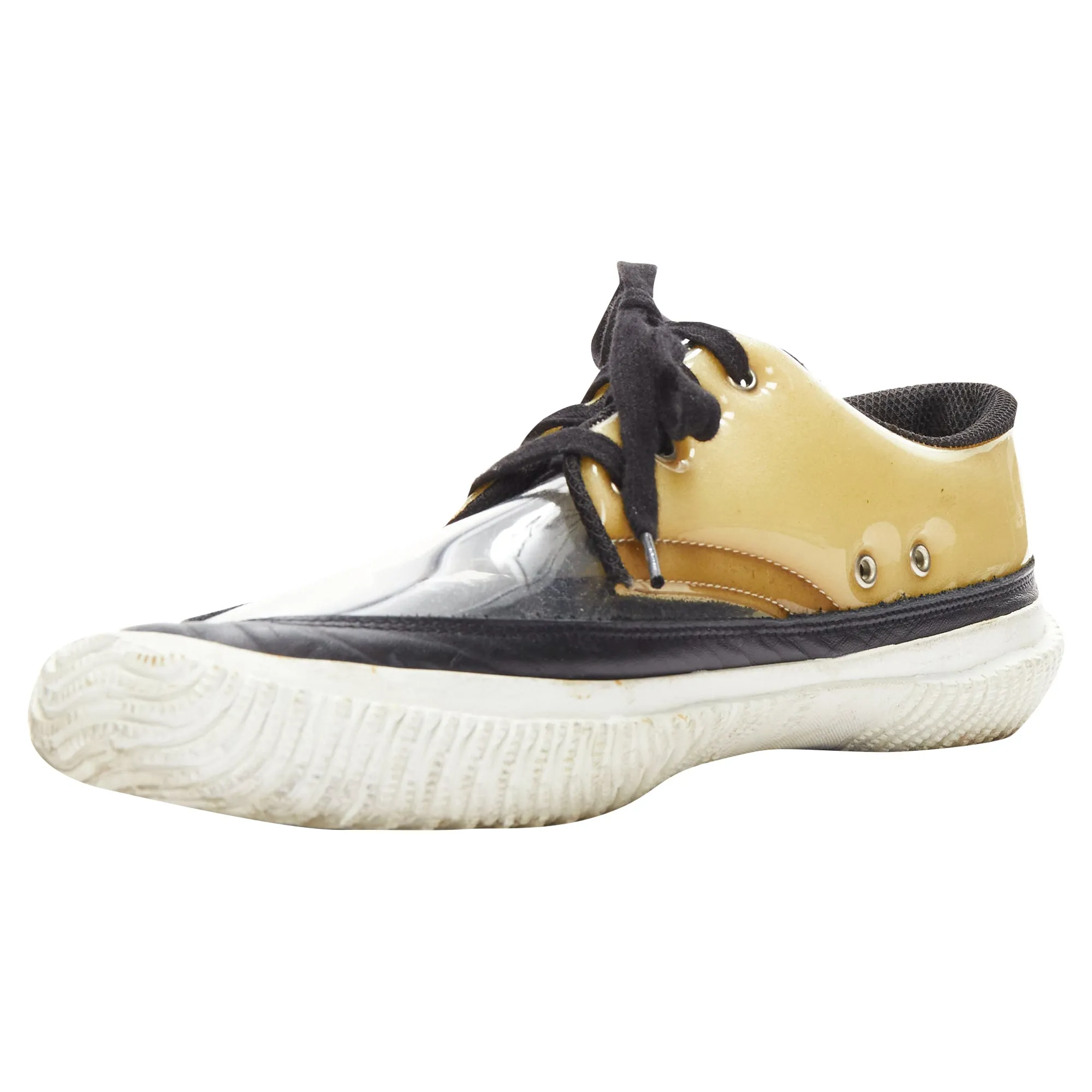 Comme Des Garcons PLSwitching clear PVC foam sneakers