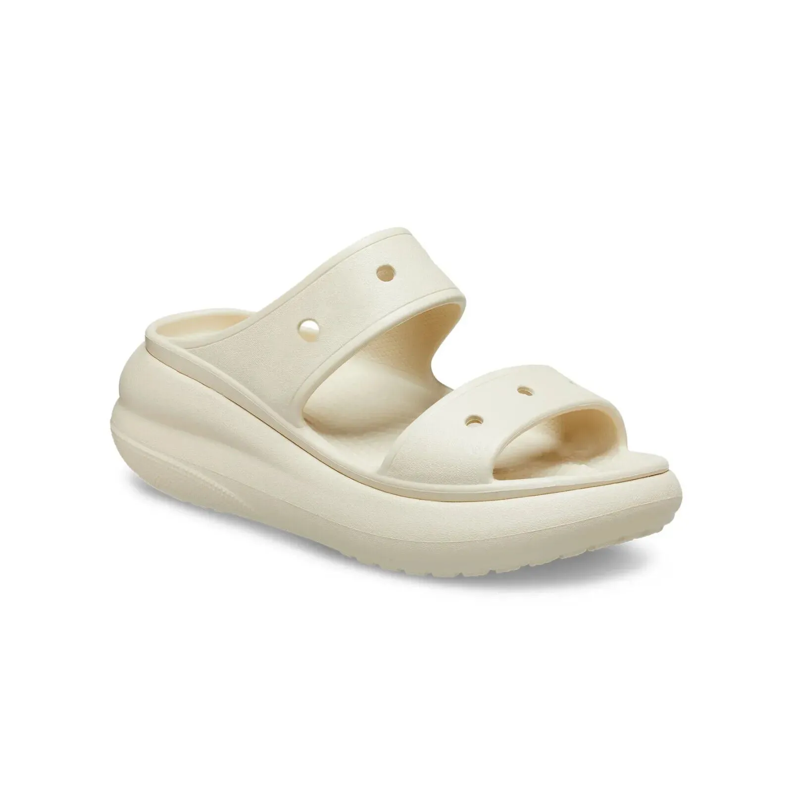 Crocs Classic 207670-2Y2 Crush Sandals Men US 8 Bone White Slip On Comfort POW99