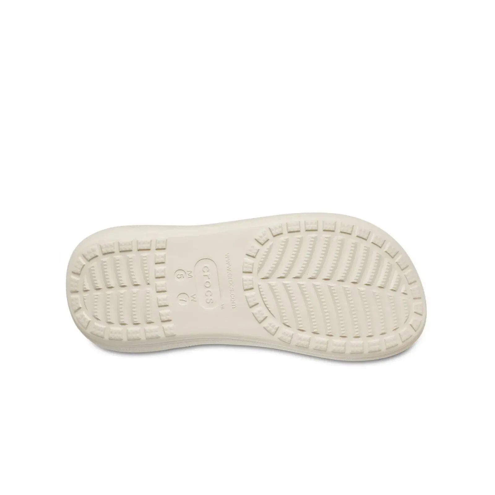 Crocs Classic 207670-2Y2 Crush Sandals Men US 8 Bone White Slip On Comfort POW99
