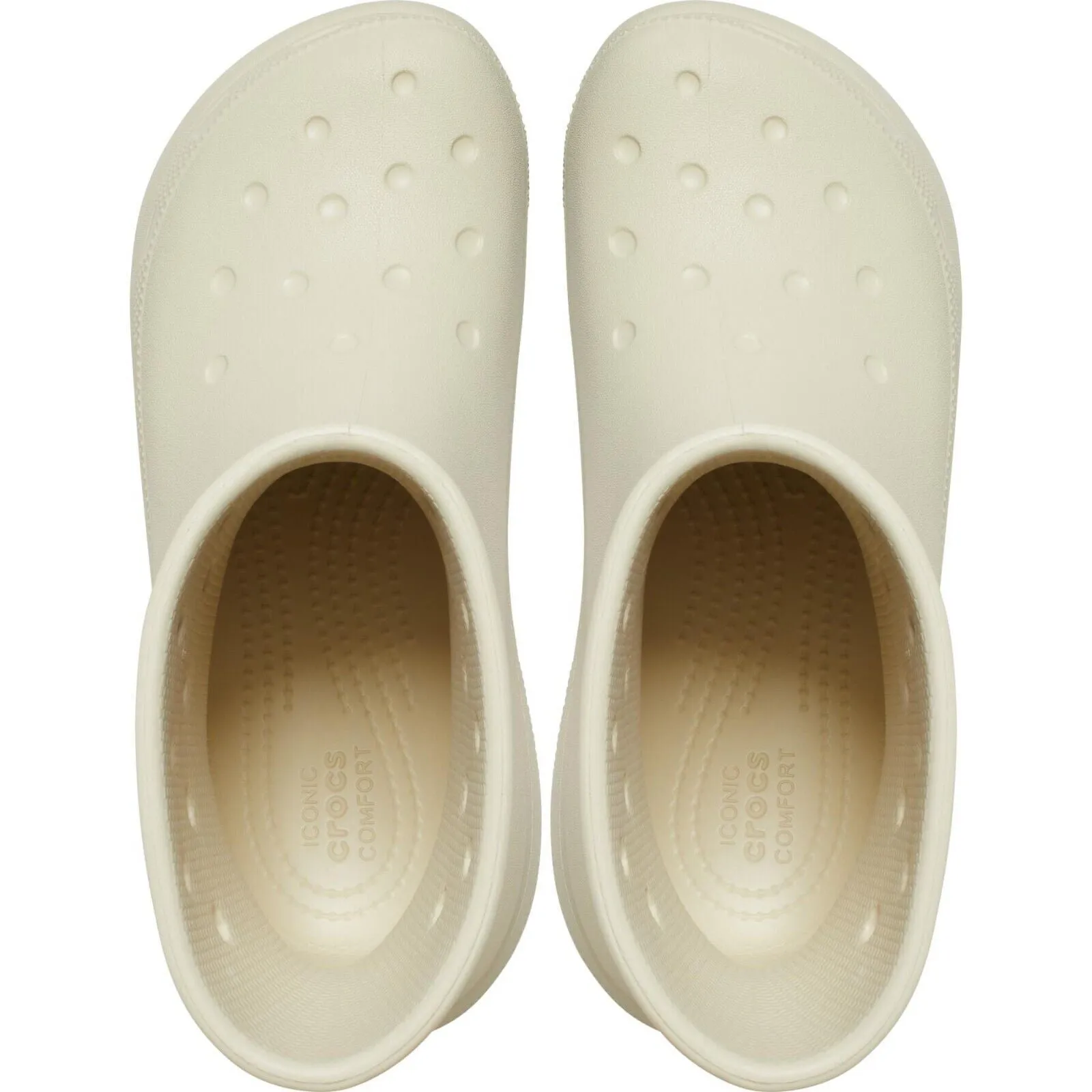 Crocs Classic 207946-2Y2 Rain Boots Unisex US 13 Bone Slip-On Waterproof POW151