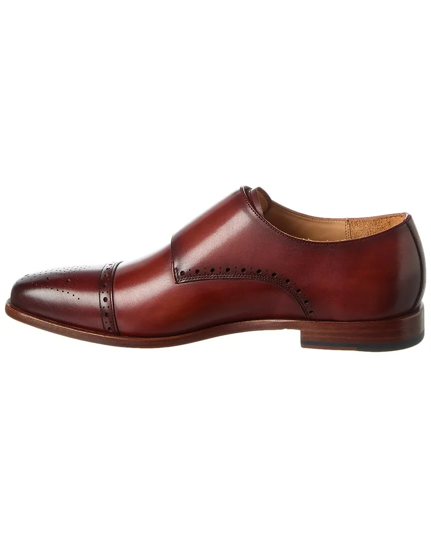 Curatore Cap Toe Double Monk Leather Loafer