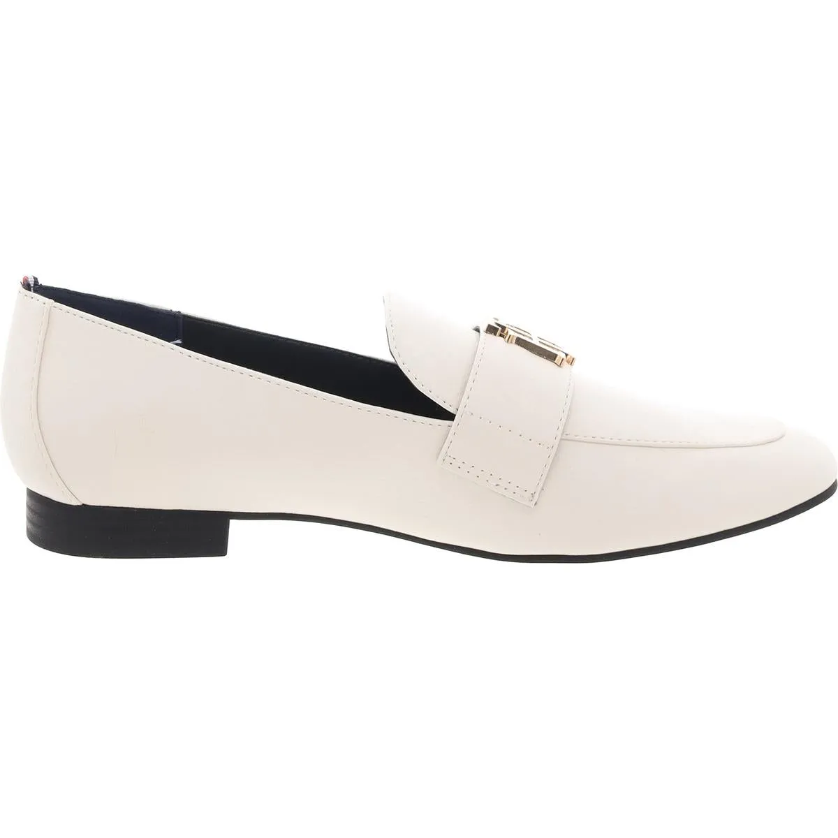 Cyndia Womens Embellished Faux Leather Loafers