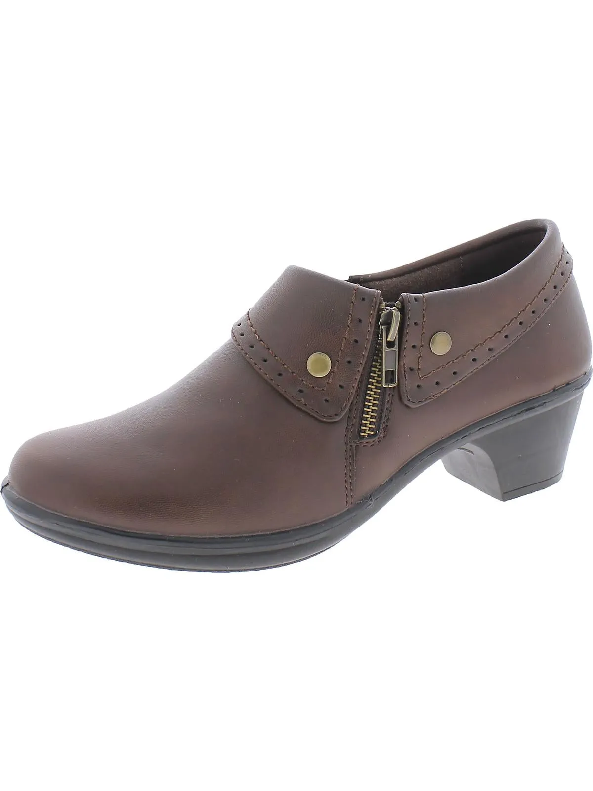 Darcy Womens Faux Leather Embossed Shooties