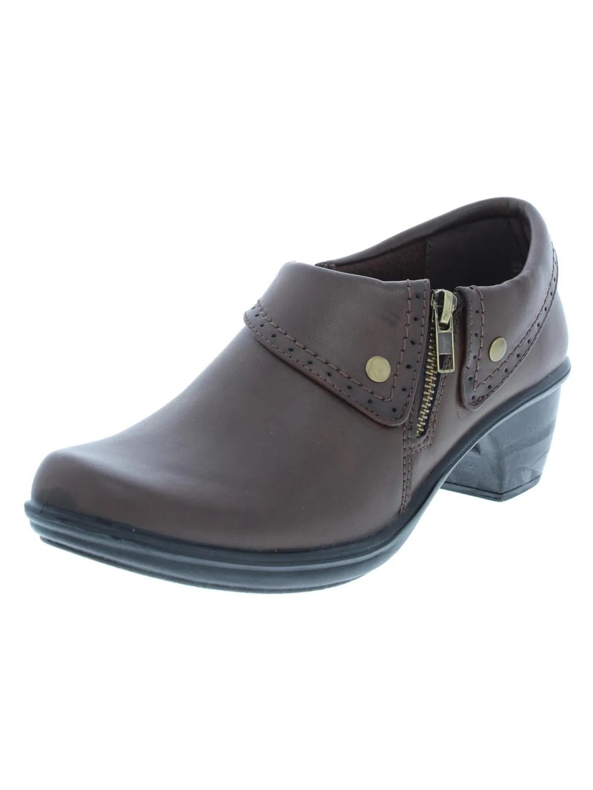 Darcy Womens Faux Leather Embossed Shooties