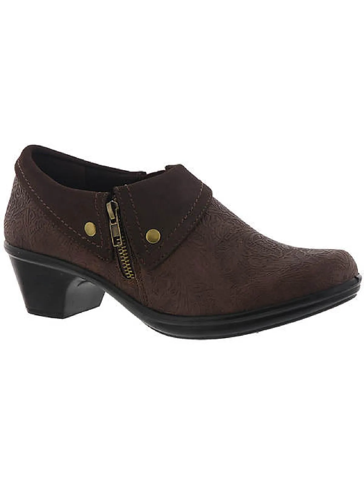 Darcy Womens Faux Leather Embossed Shooties