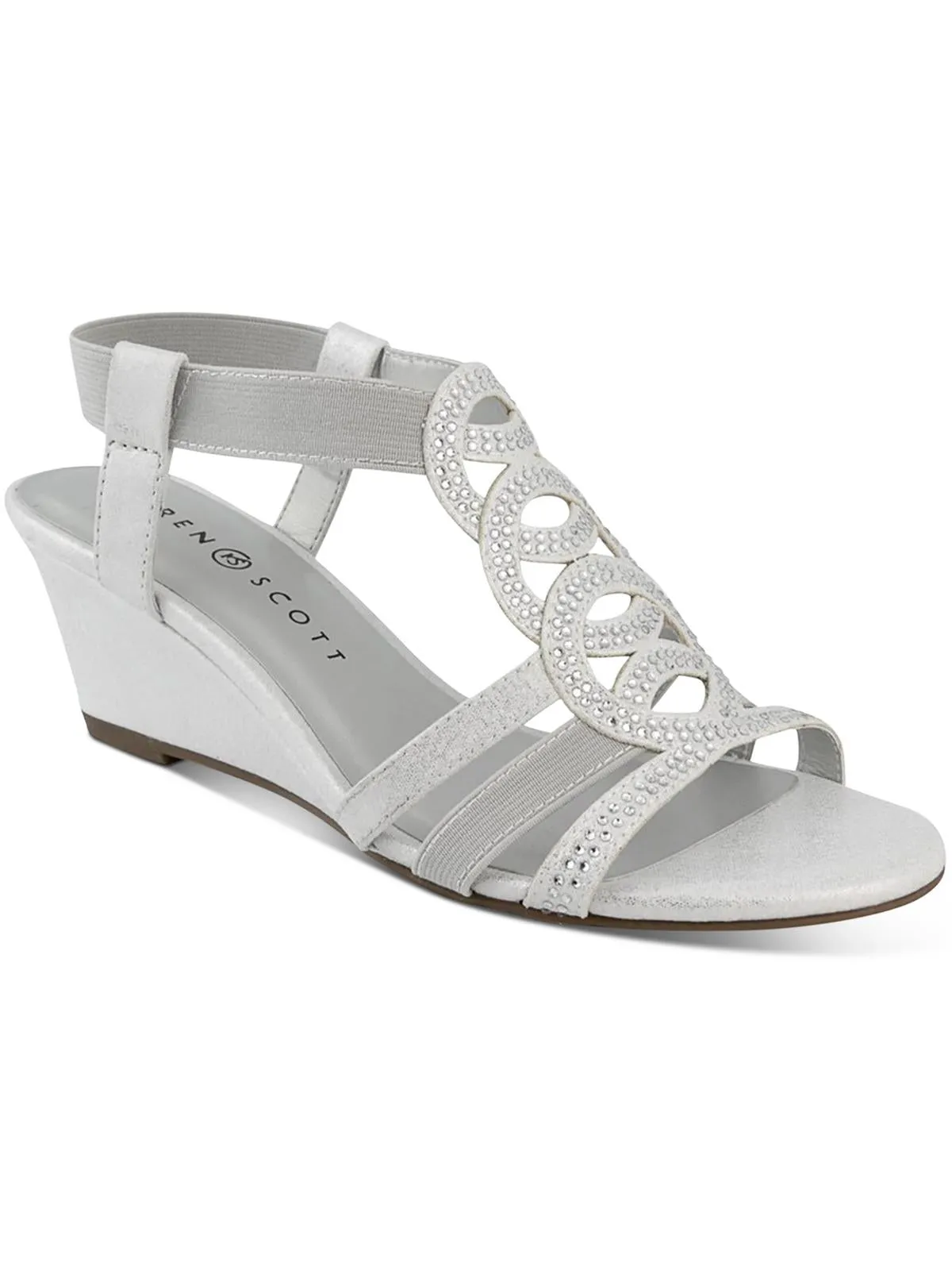Denicee Womens Open Toe Ankle Strap Wedge Sandals