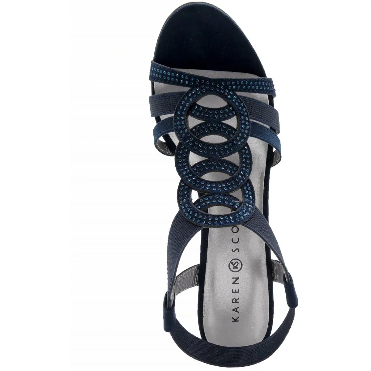 Denicee Womens Open Toe Ankle Strap Wedge Sandals