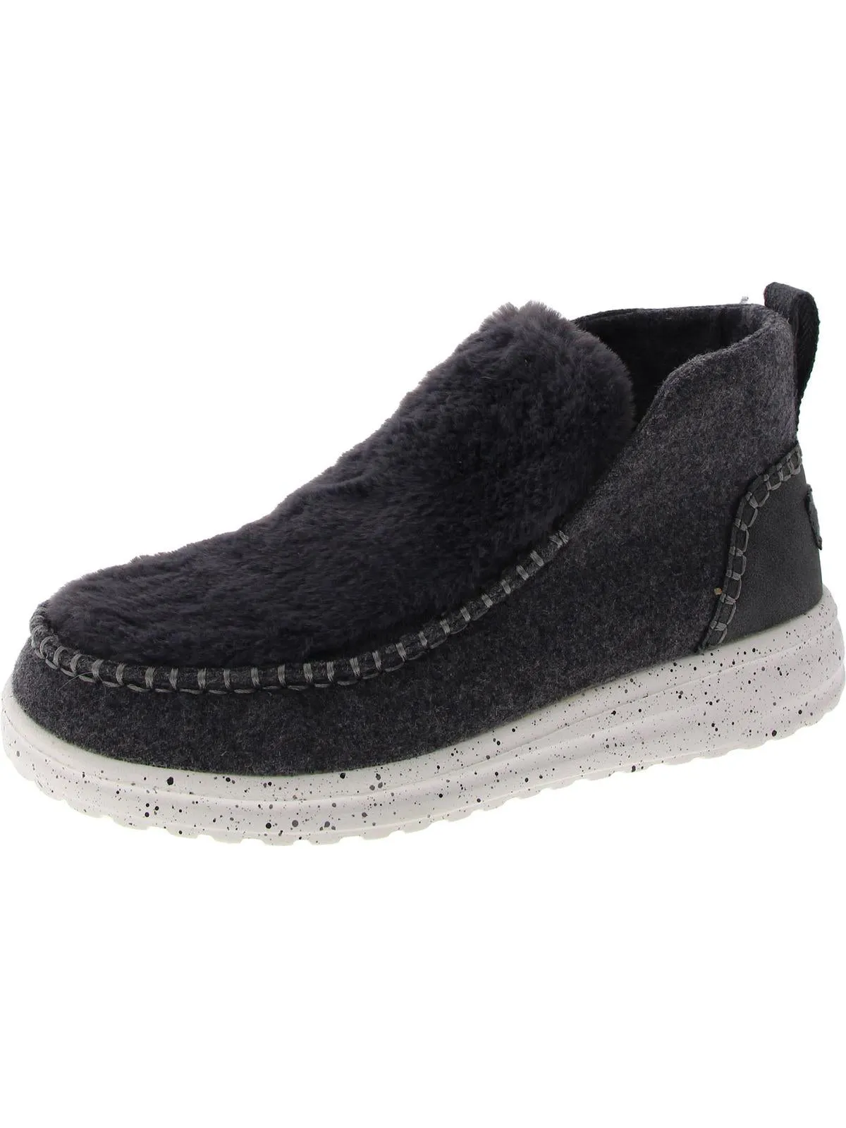 Denny Womens Lined Slip On Ankle Boots