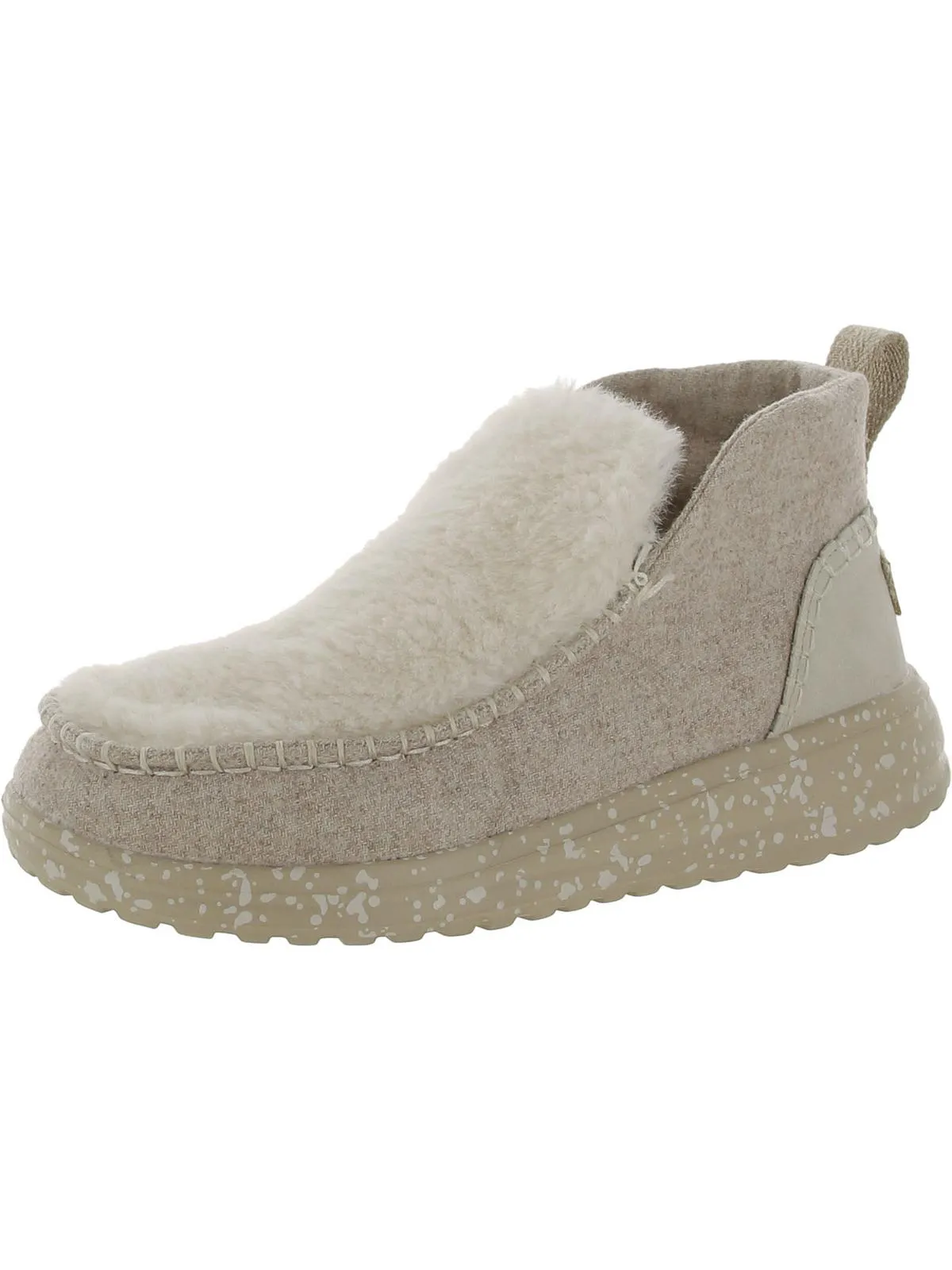 Denny Womens Lined Slip On Ankle Boots
