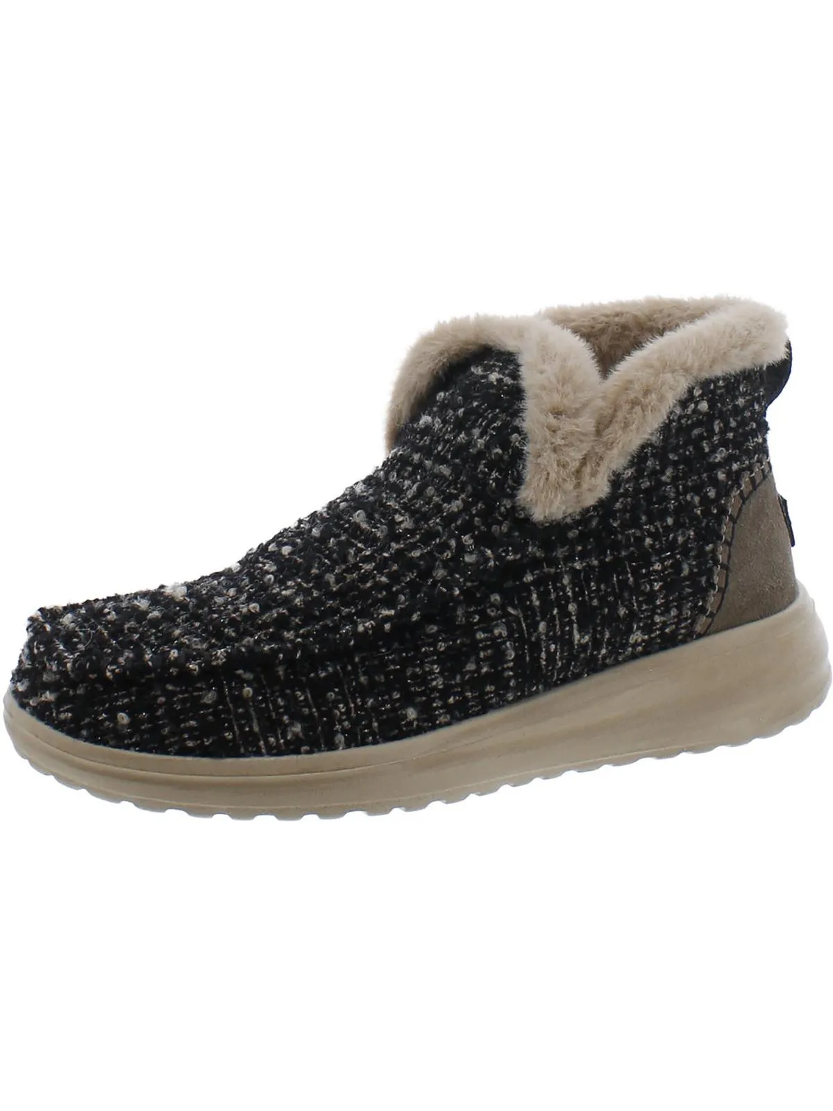 Denny Womens Lined Slip On Ankle Boots