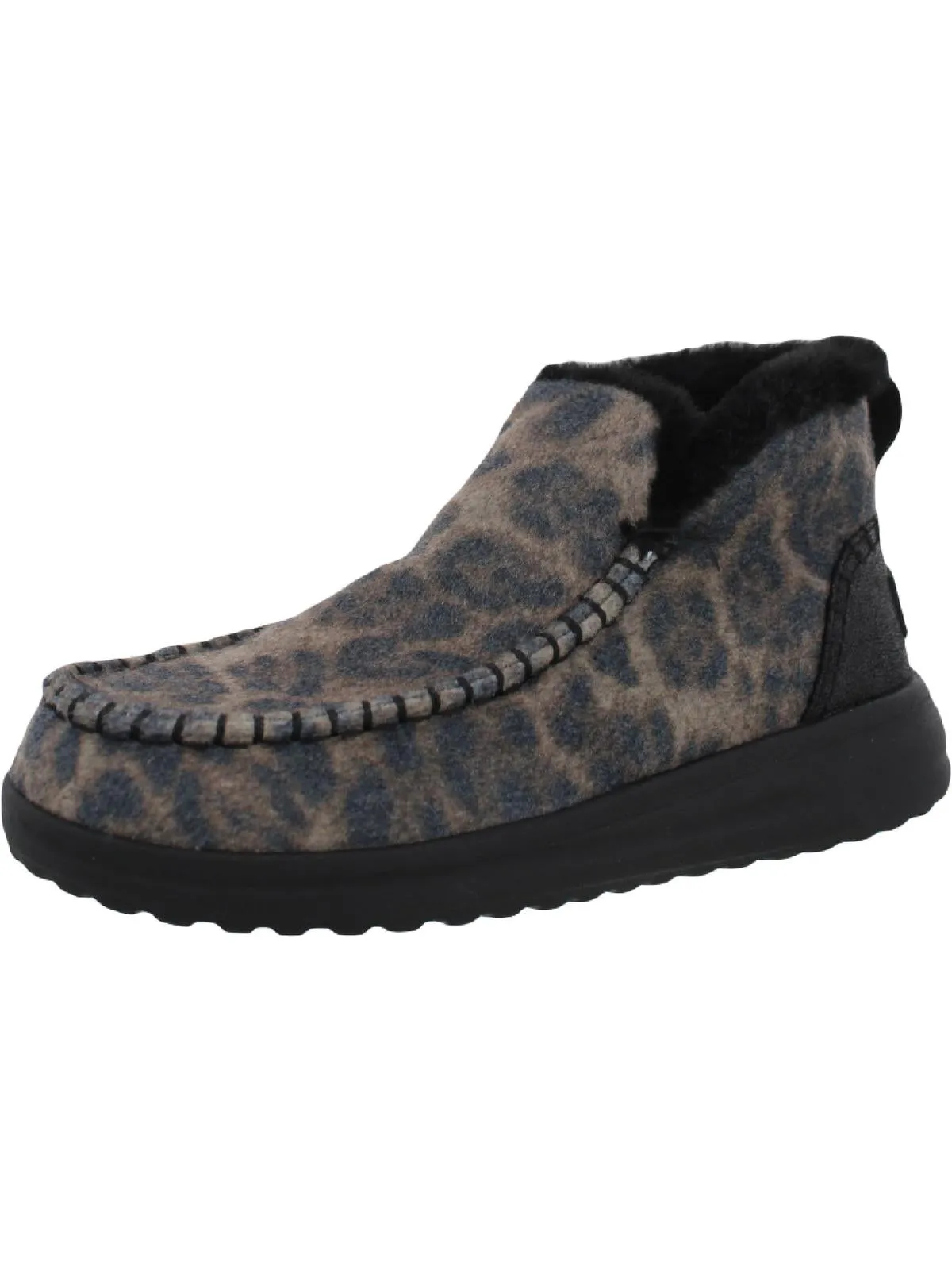 Denny Womens Lined Slip On Ankle Boots