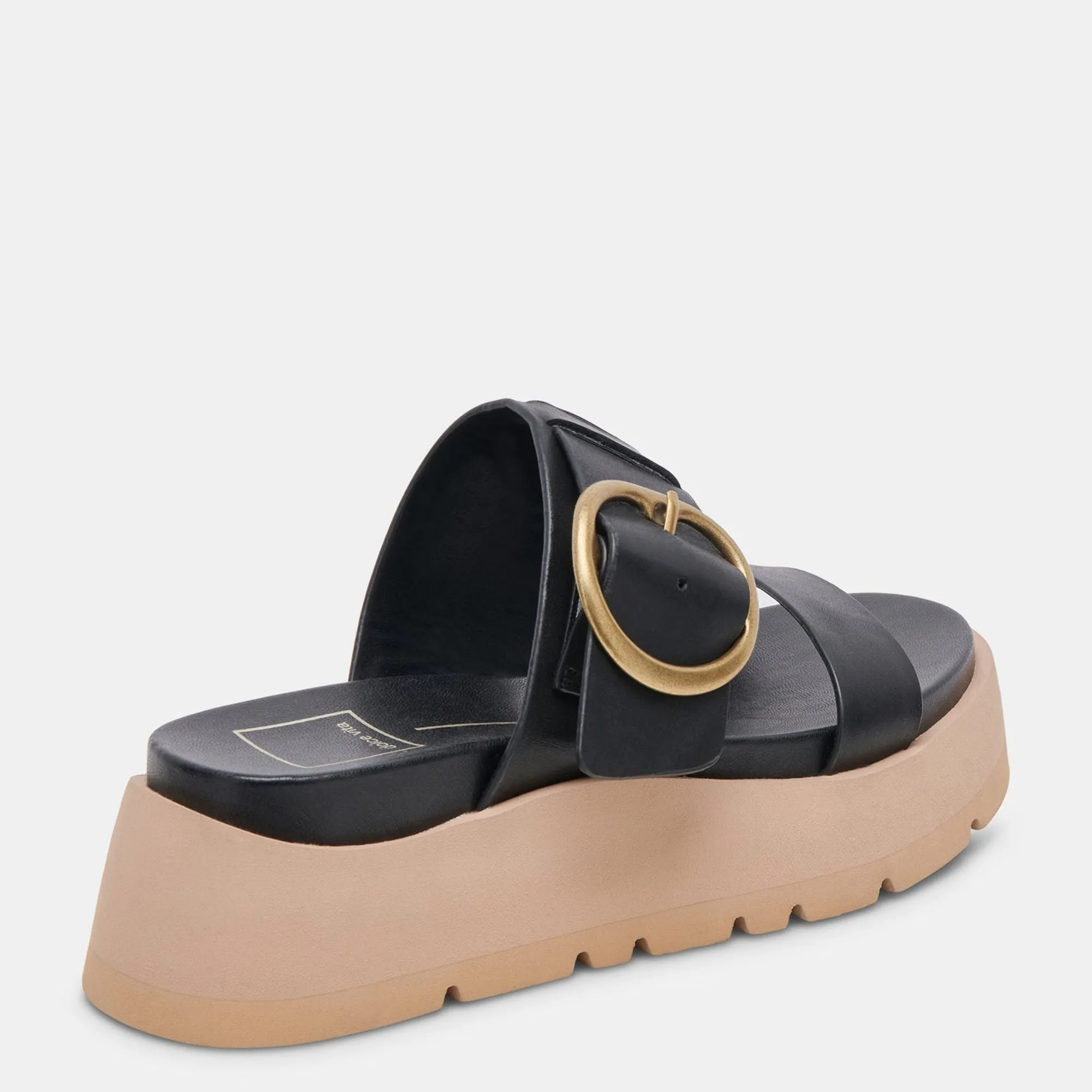 DEX SANDALS BLACK LEATHER