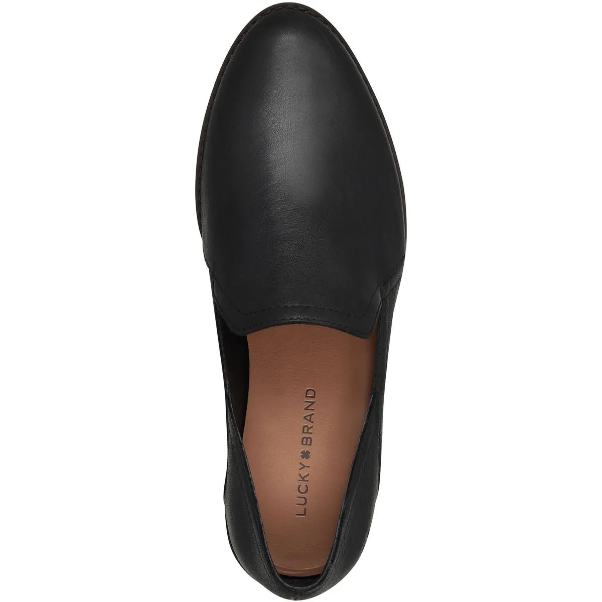 Ellopy Womens Leather Almond Toe Loafers