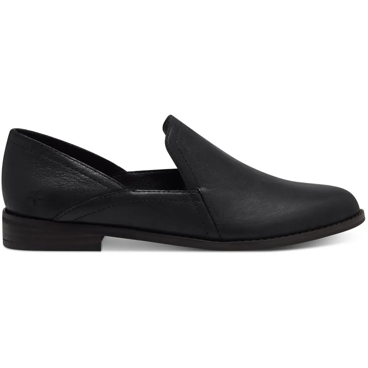 Ellopy Womens Leather Almond Toe Loafers