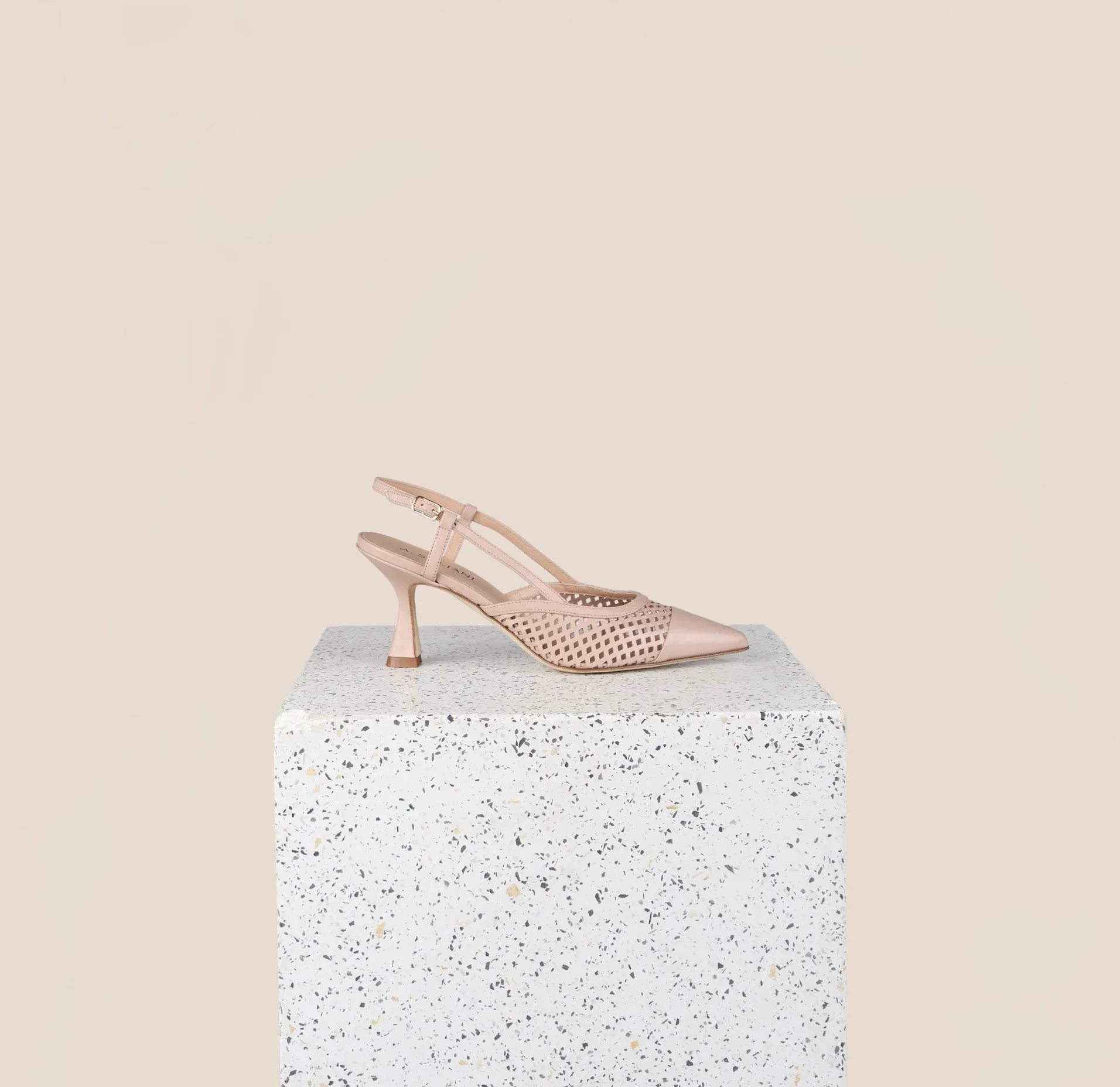 Emma - Perforated Beige Nude