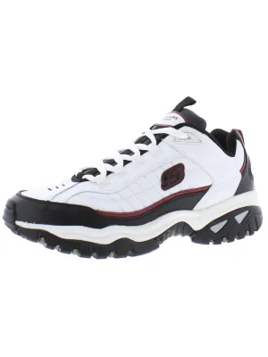 Energy-After Burn Mens Leather Activewear Sneakers