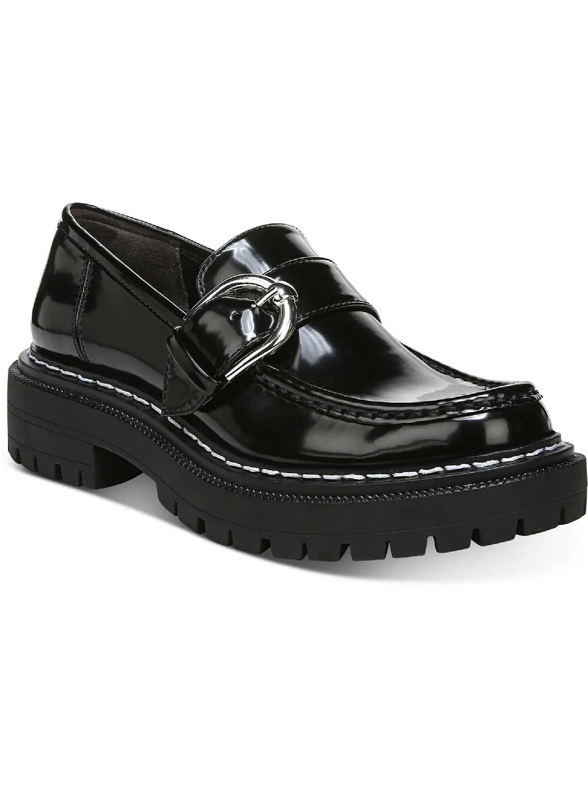 Everly Womens Patent Slip On Loafers