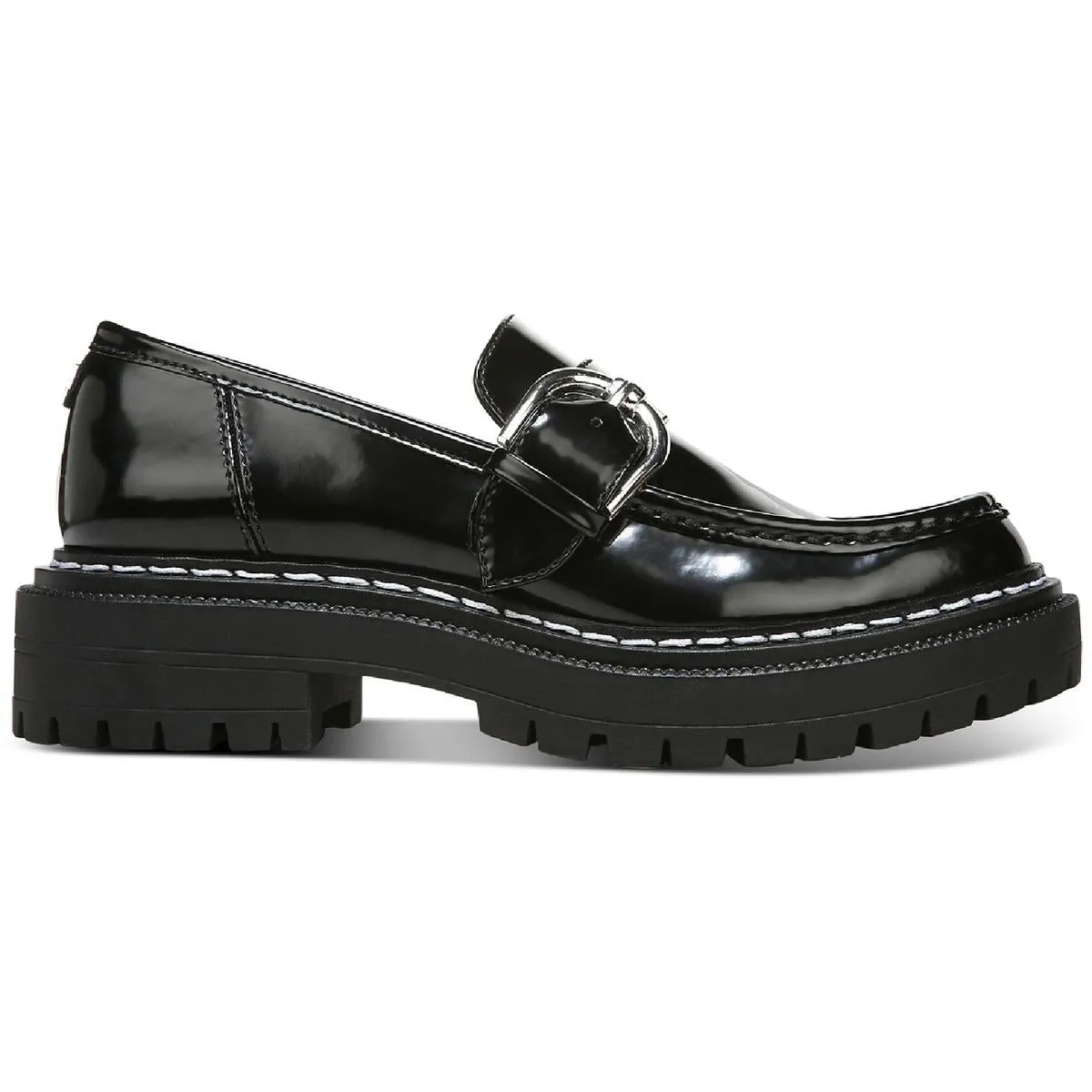 Everly Womens Patent Slip On Loafers