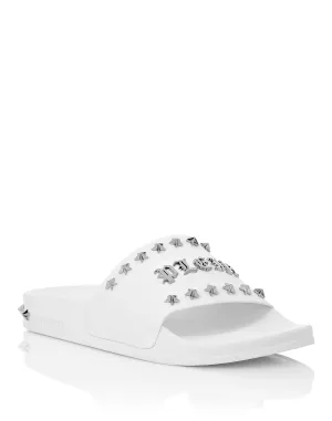 Flat gummy sandals Gothic Plein