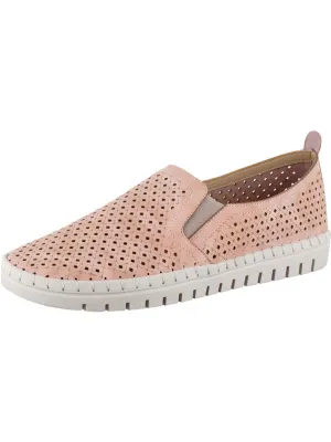 Fresh Womens Faux Leather Perforated Loafers