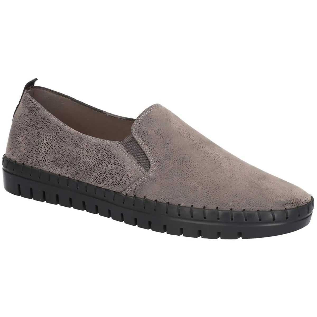 Fresh Womens Faux Leather Perforated Loafers
