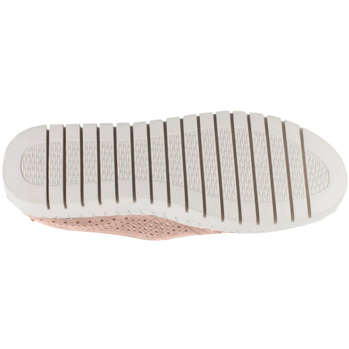 Fresh Womens Faux Leather Perforated Loafers