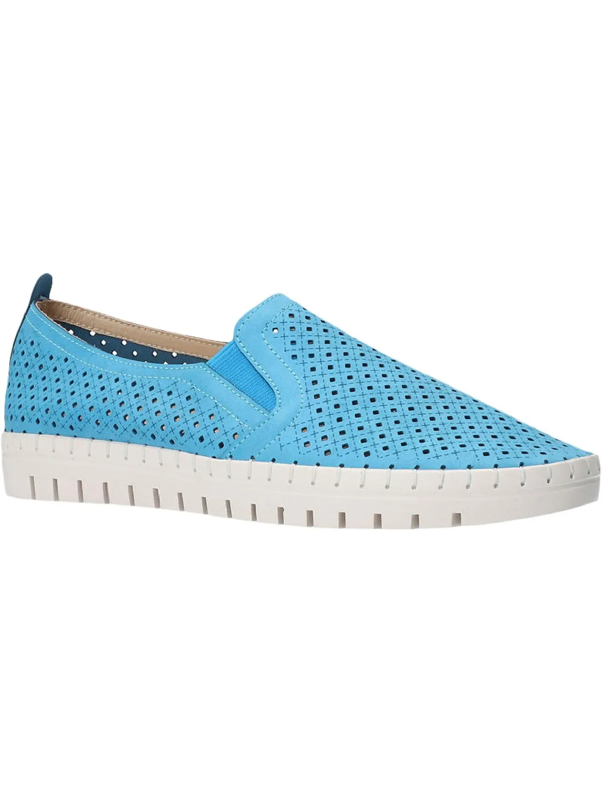 Fresh Womens Faux Leather Perforated Loafers