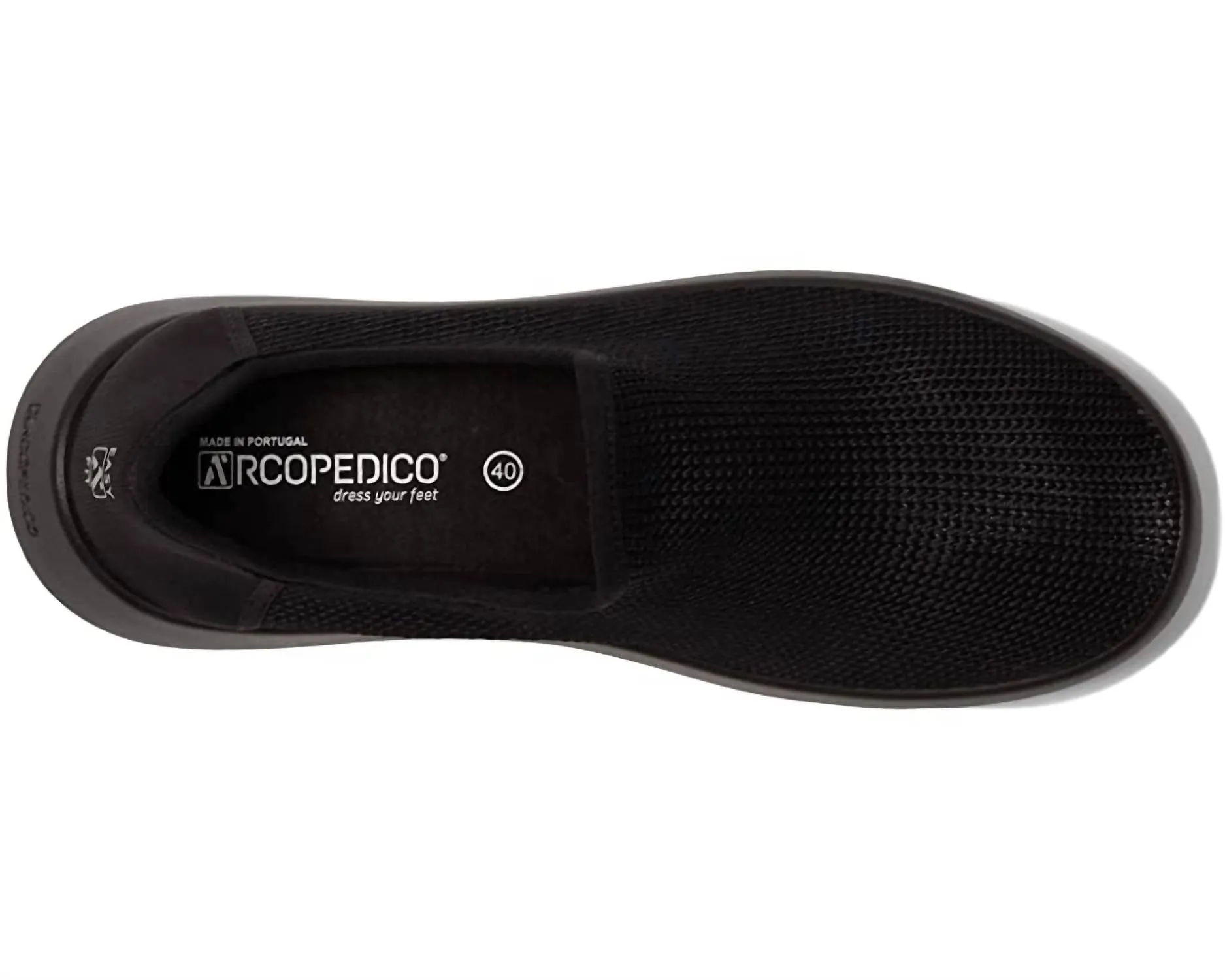 Gaia Slip On Sneaker In Black