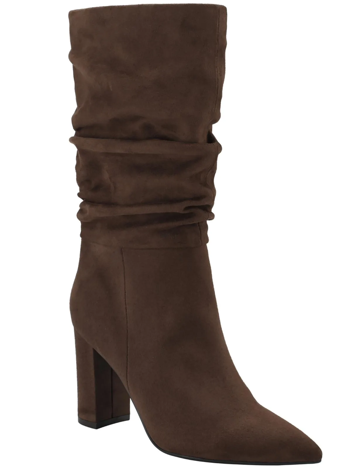 Galley Womens Faux Suede Slouchy Mid-Calf Boots