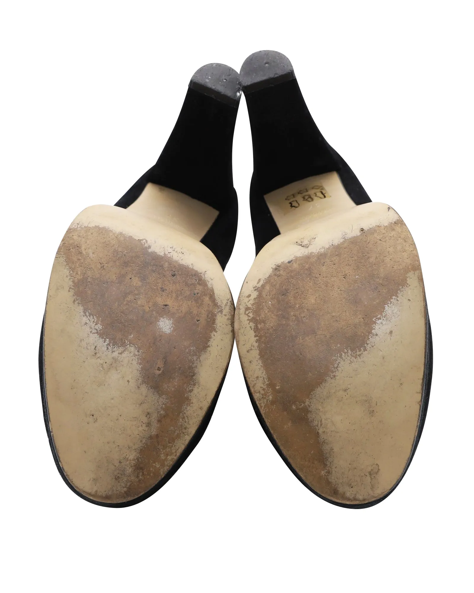 Ganni Fiona Chelsea Ankle Boots in Black Suede