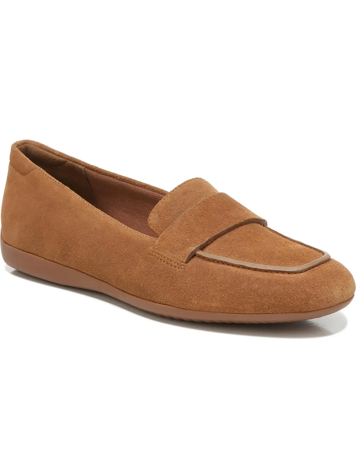 Genn-Flow Womens Suede Slip On Penny Loafers