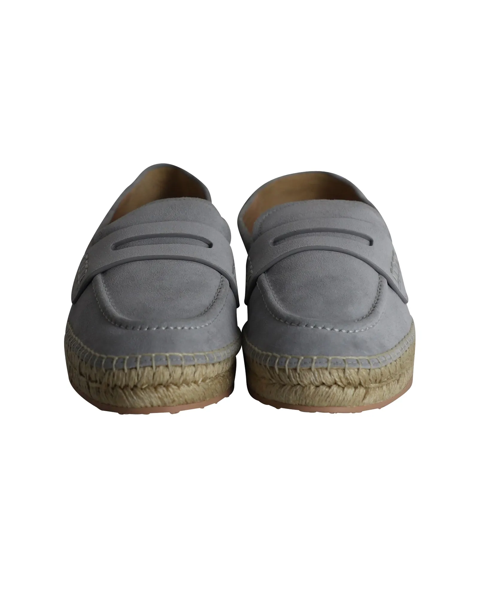 Gianvito Rossi Lido Loafers in Grey Suede