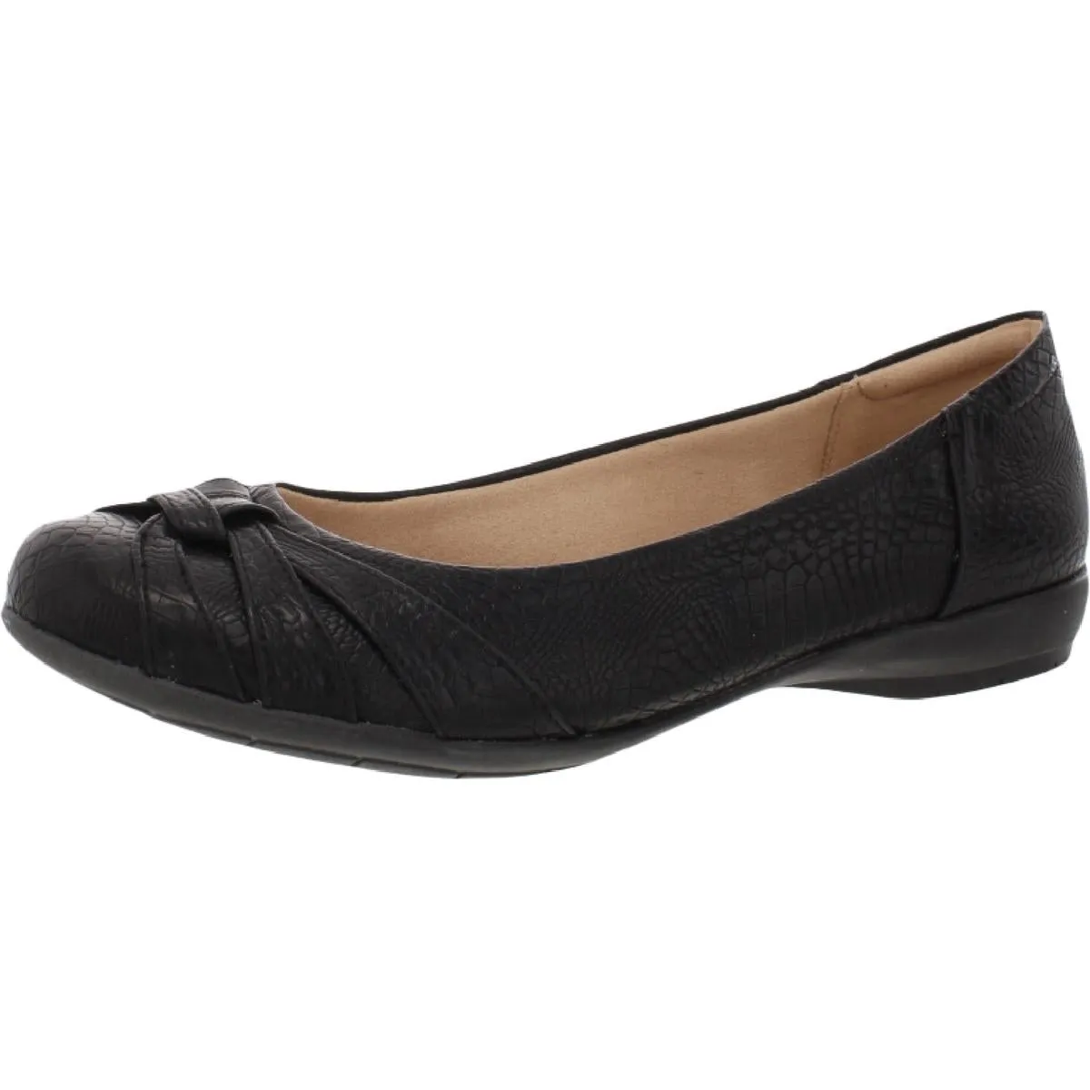 Gift Womens Faux Leather Slip On Flats