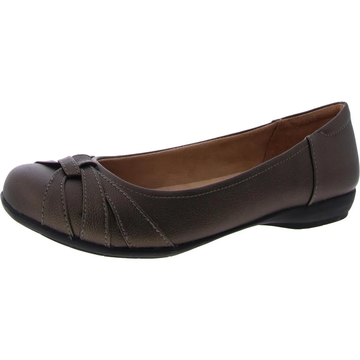 Gift Womens Faux Leather Slip On Flats