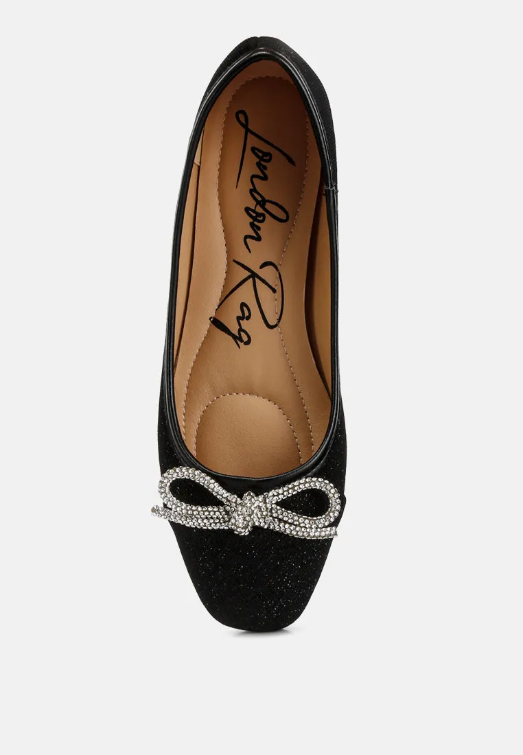 gizeh women rhinestone embellished ballerinas