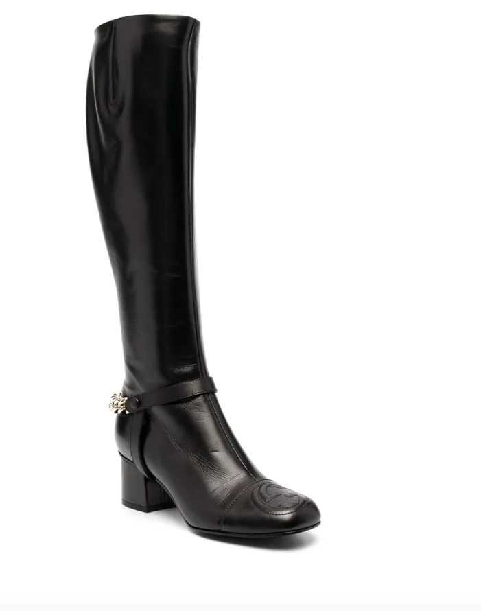 Gucci chain-detail knee-length boots