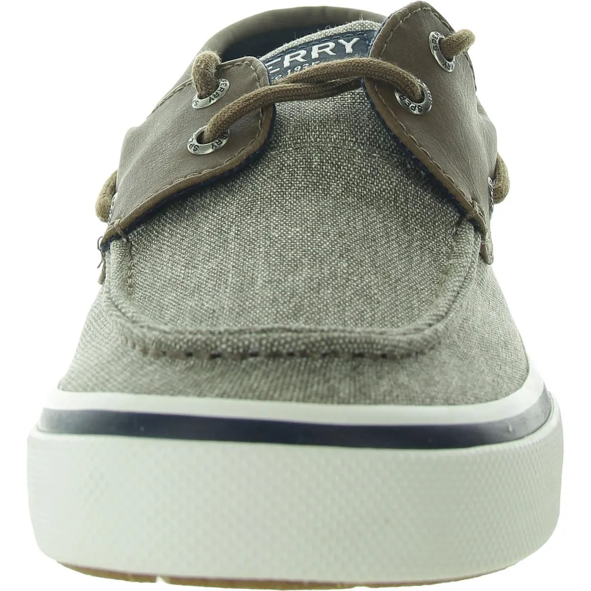 Halyard 2-Eye Mens Lace-Up Canvas Boat Shoes