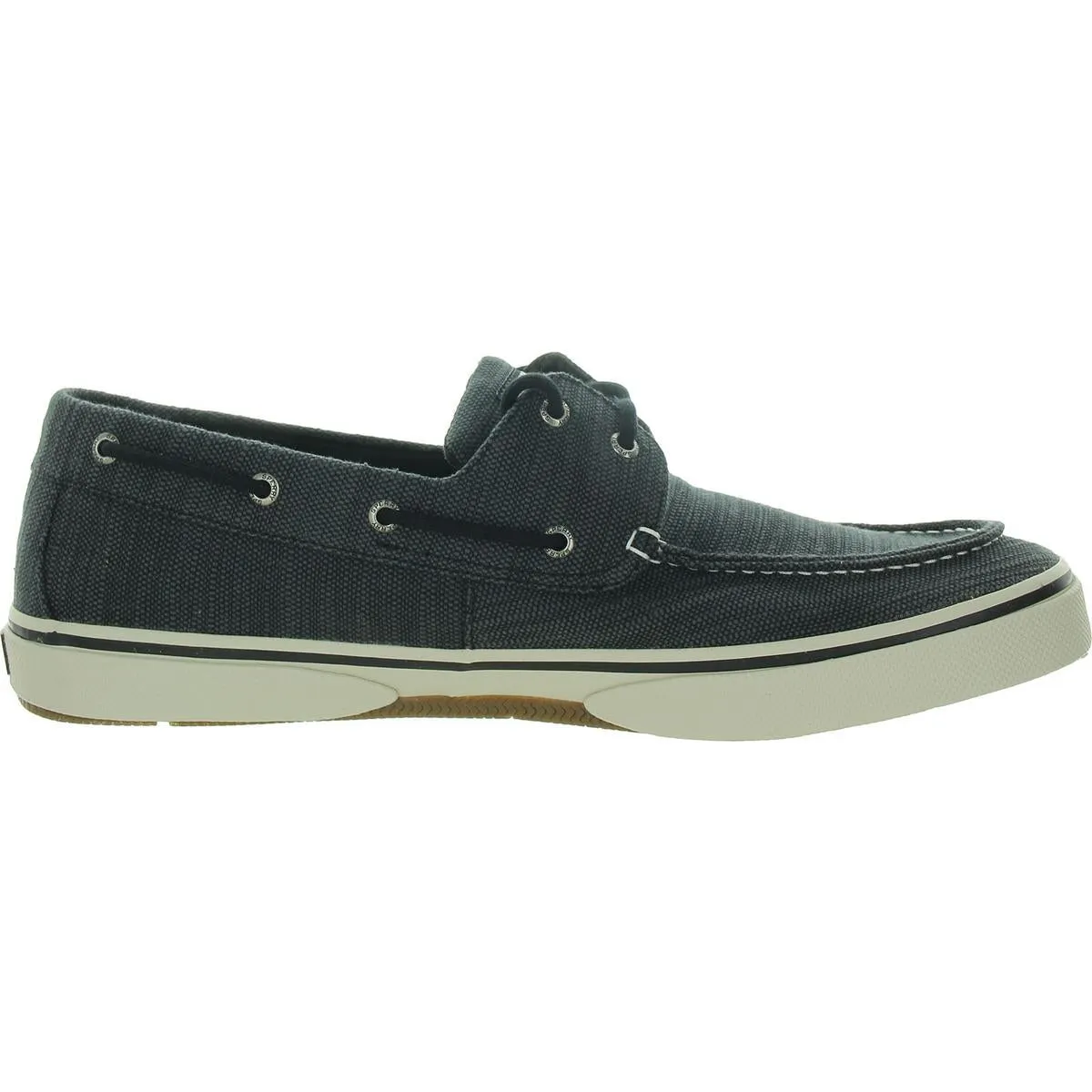 Halyard 2-Eye Mens Lace-Up Canvas Boat Shoes