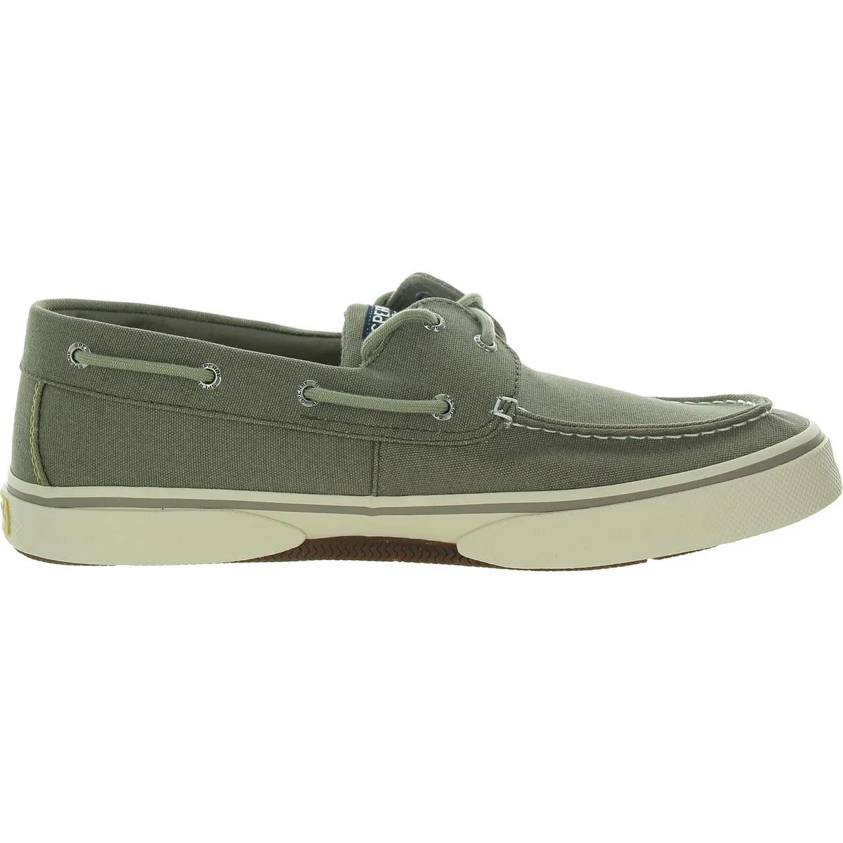 Halyard 2-Eye Mens Lace-Up Canvas Boat Shoes