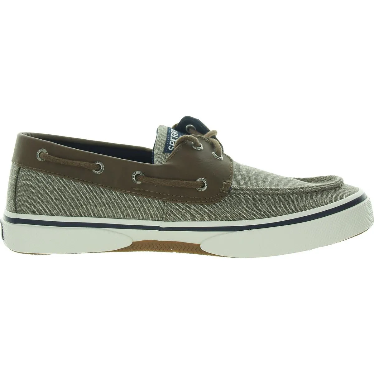 Halyard 2-Eye Mens Lace-Up Canvas Boat Shoes