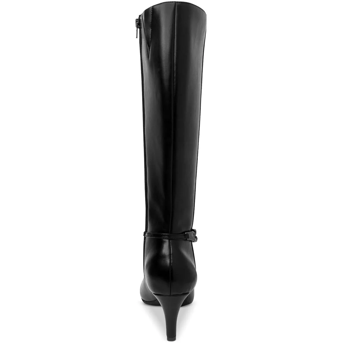 Hanna Womens Faux Leather Tall Mid-Calf Boots
