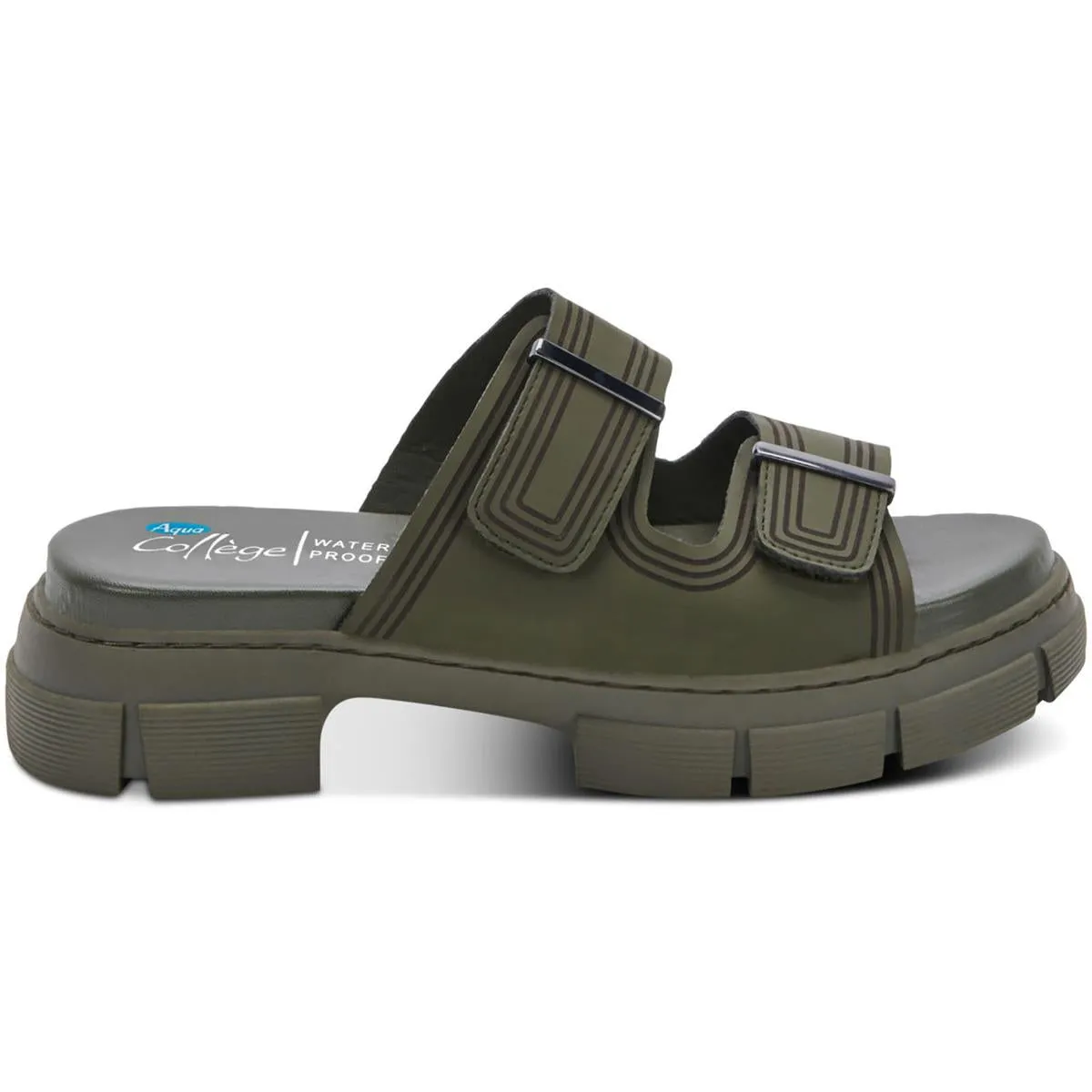 Hippie Womens Waterproof Open Toe Slide Sandals