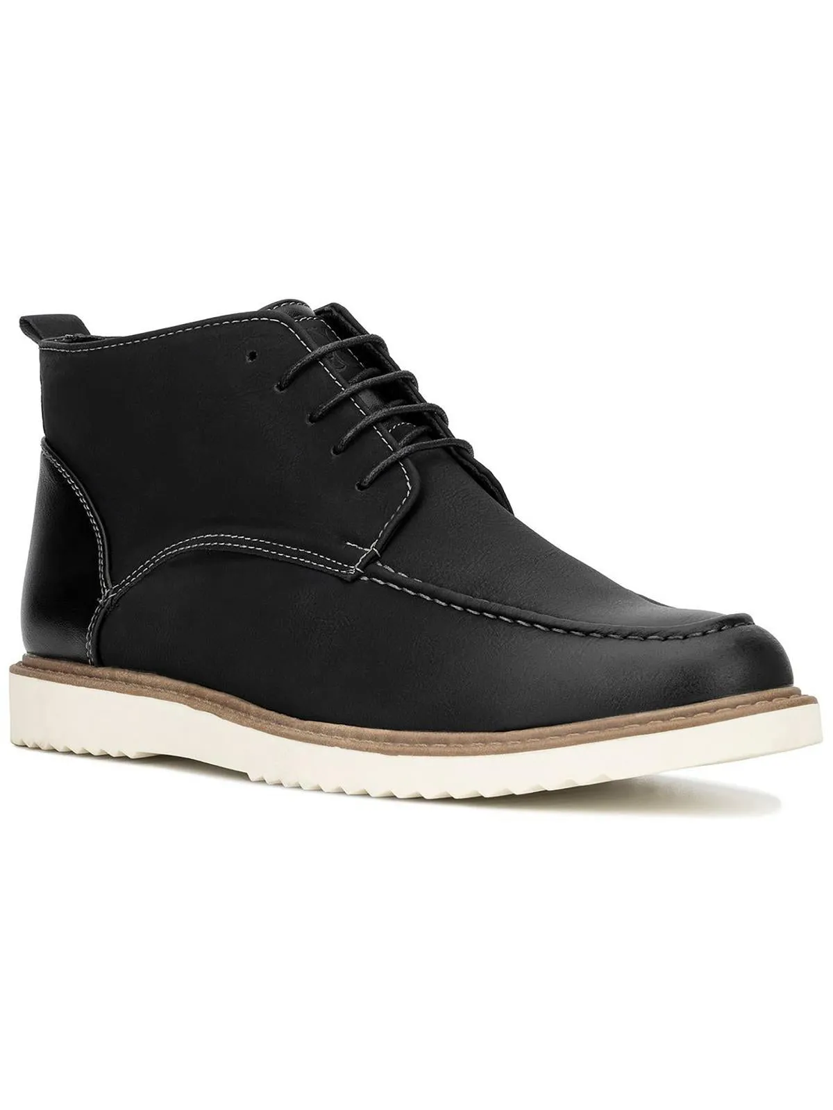HURLEY Mens Comfort Insole Faux Leather Chukka Boots
