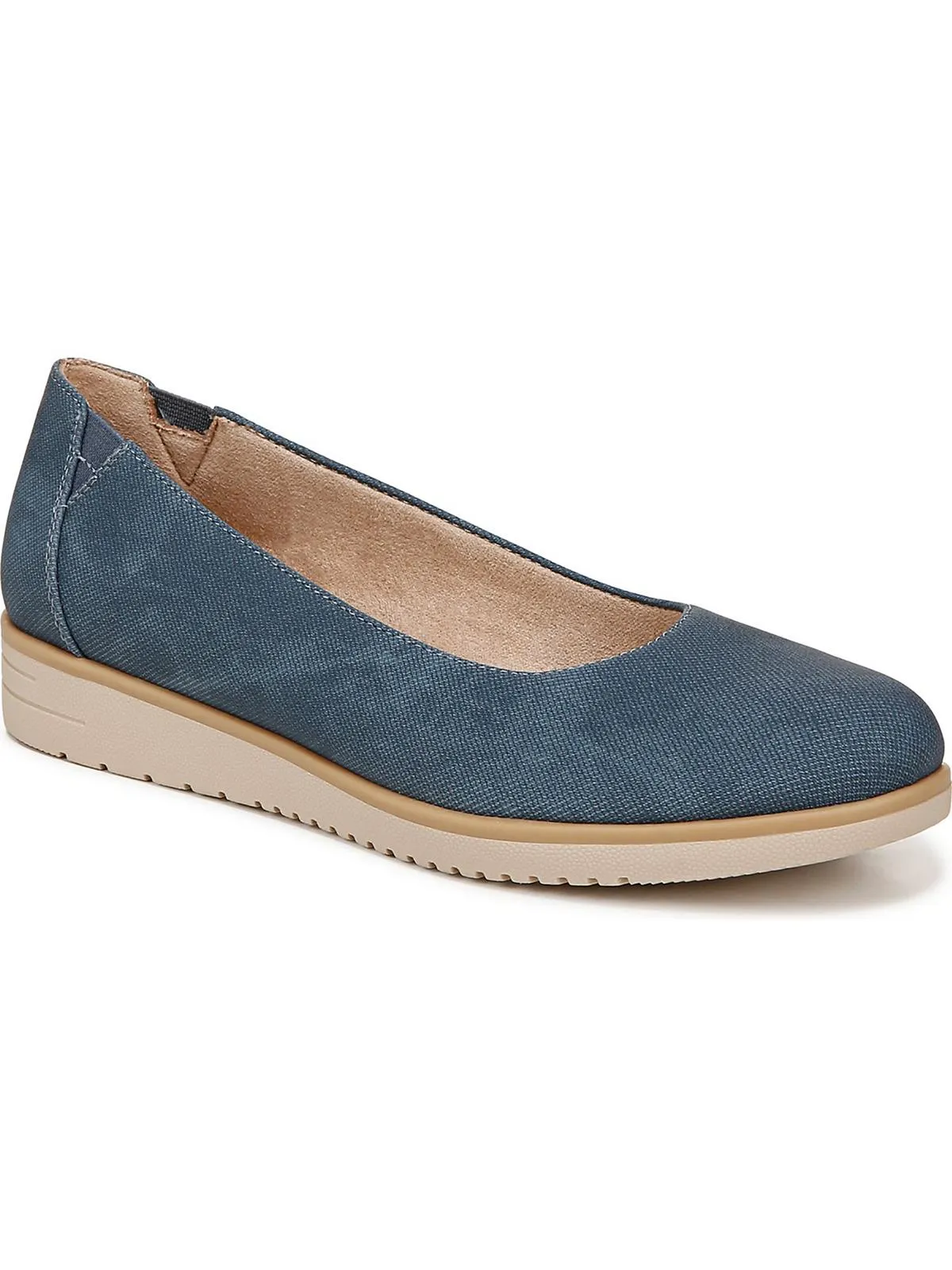 Idea Womens Padded Insole Slip On Ballet Flats
