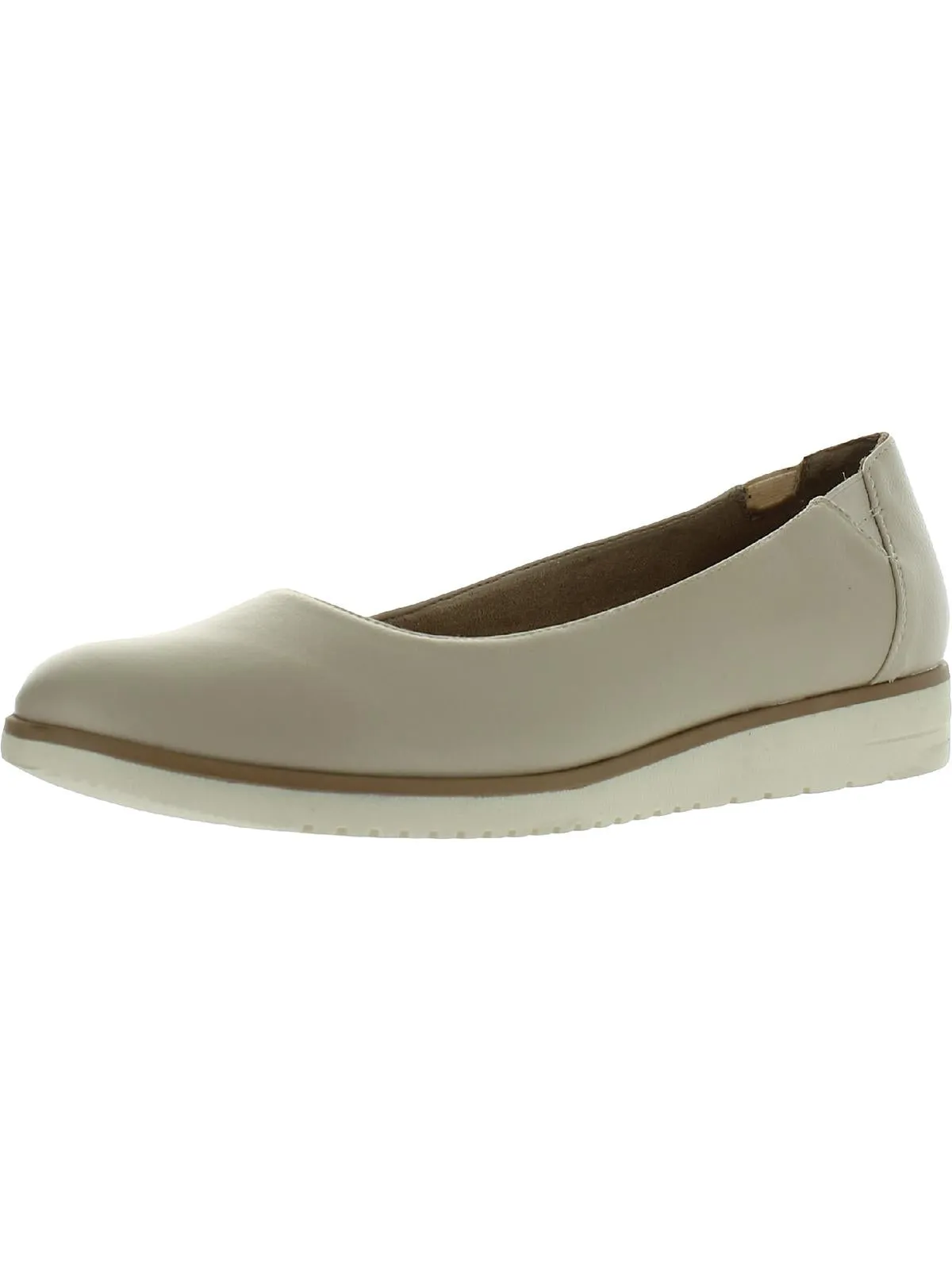 Idea Womens Padded Insole Slip On Ballet Flats