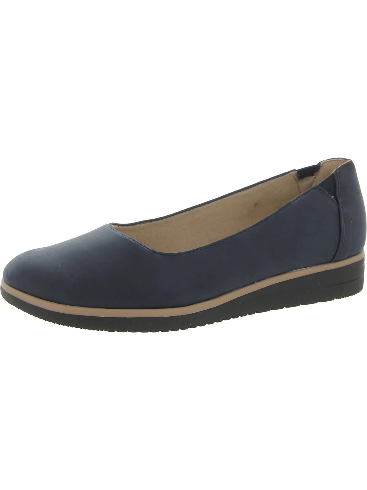 Idea Womens Padded Insole Slip On Ballet Flats