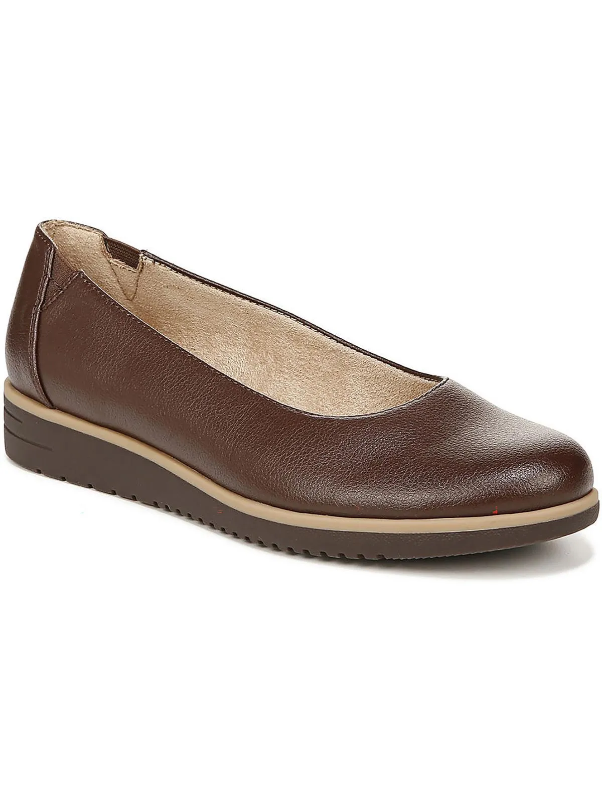 Idea Womens Padded Insole Slip On Ballet Flats